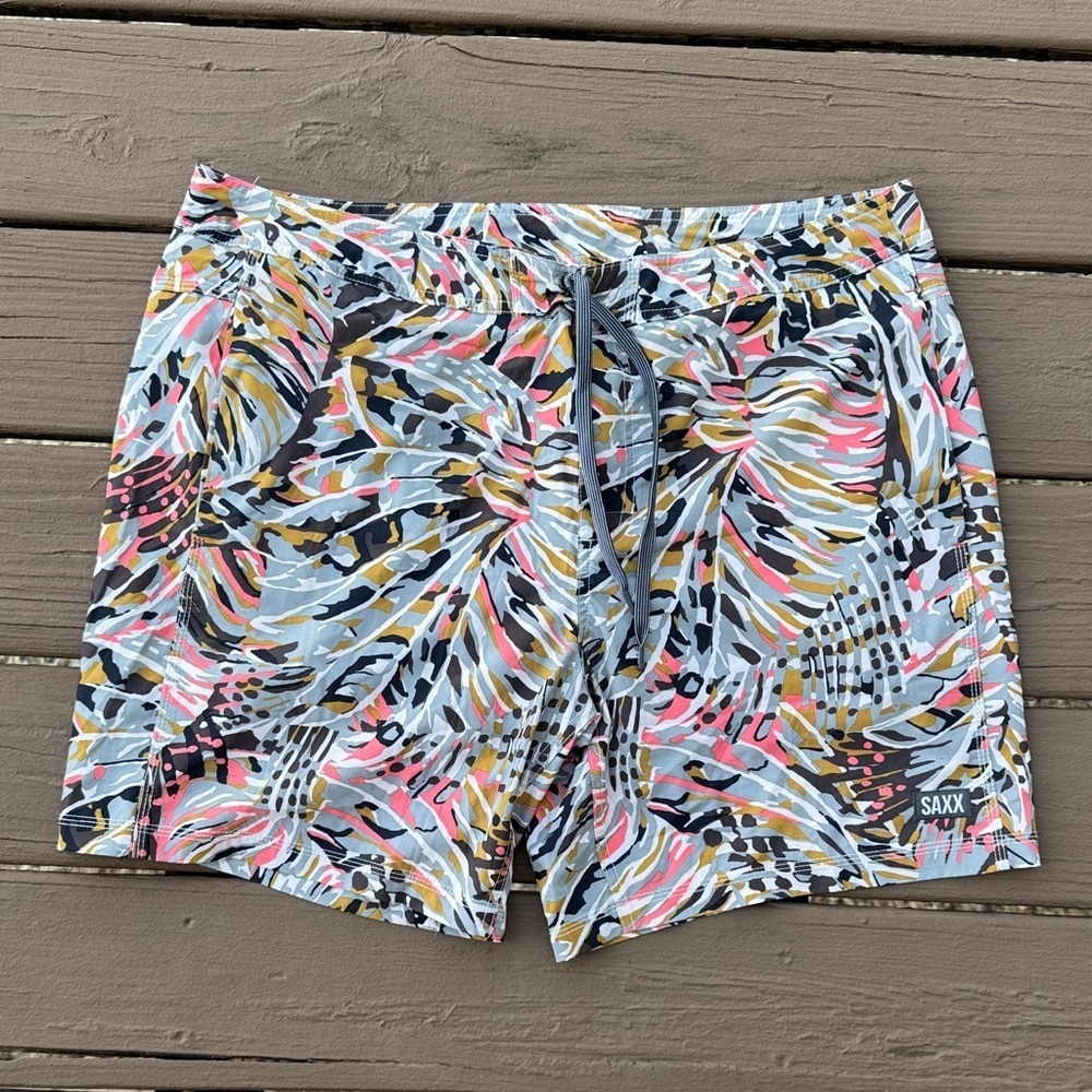 Saxx Betawave 2N1 men’s Boardie swim shorts 17” length size 38